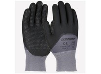 715SNFTKD/S PosiGrip 15 Gauge Nylon Shell 3/4 Dip Black Foam Nitrile Dotted Palm