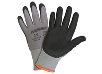 715SNFTP/S PosiGrip 15 Gauge Gray Nylon Shell Black Microfoam Nitrile Palm | YarinInd