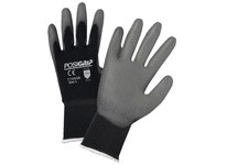 715SUGB/L PosiGrip Black Nylon Shell Gray PU Coated Palm Silicone/DMF Free