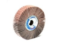United Abrasives SAIT 72008 Large Diameter Flap Wheels 3A Aluminum Oxide with Grinding Aid (Diameter 6" Thick Arbor 1" 1" Grit 1