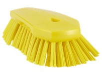 Vikan 38926 Brush Scrub Angled Stiff 8" PP/PBT Yellow