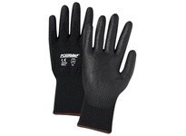 730TBU/S PosiGrip 13G Black Seamless Knit HPPE Shell Black PU Coating A3