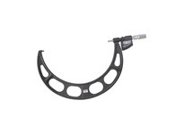 Starrett 733.1XFLZ-11 LCD Outside Micrometer, Friction Thimble, Carbide Anvil, SPC Output, .0001", 10-11" RangeLCD Outside Micro