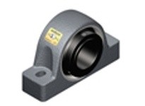 SealMaster USRB5000-111-C 1.688" Mounted Spherical Roller Bearing, Cast Iron Two Bolt Pillow Block, 52100 Bearing Steel, Black O