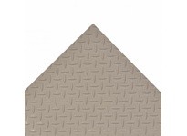 NoTrax 737R0024GY Diamond Plate Vinyl Runner, Anti-Slip Mat, 737 2X75 Gray