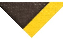 NoTrax 737R0036YB Diamond Plate Vinyl Runner, Anti-Slip Mat, 737 3X75 Yellow/Black