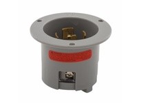 Cooper Eaton 7408N Flanged Inlet 20A120/208V 3PH 4P4W H/L Gray