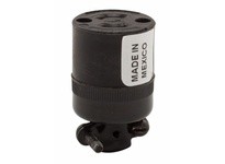 Cooper Eaton 7427N Conn Midget15A125V2P2W Pol.31-.50"H/L Black | Industrial Supplies