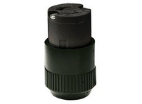 Hubbell Wiring 7464NB LKG CONN MIDGET 15A 125V ML-1R BK | Industrial Supplies