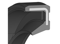 Dichtomatik 75000020 NITRILE SINGLE LIP FULLY RUBBERIZED SHAFT SEAL