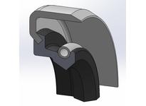 Dichtomatik 08153SB 75001390 NITRILE SINGLE LIP SPRING LIP ATTAC SHAFT SEALS