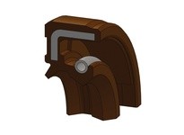 Dichtomatik 35454VTCN 75013515 Viton Double Lip Spring Rubberized Shaft Seals