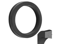 Dichtomatik PP12502625 75085427 SYMMETRICAL SEAL POLYURETHANE 92 DURO WITH NBR 70 O-RING STANDARD LOADED U-CUP INCH