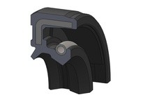 Dichtomatik 90X110X15TC 75183662 Nitrile Double Lip Spring Fully Rubberized Shaft Seals