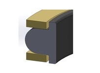 Dichtomatik TPO51 75186742 Piston Seal Piston Tee Seal Nitrile With Nylon Back Up Rings