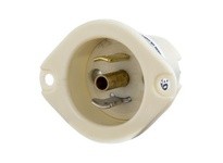 Hubbell Wiring 7595MB LKG FLG-INLET MIDGET 15A 125V | Industrial Supplies