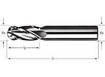 Dormer S1463/8 7648887 Ball-Nosed End Mill 4FL 3/8 inch | High-Quality Tools