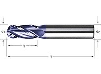 Dormer S2463/8 7648891 Ball-Nosed End Mill 4FL 3/8 inch | High-Quality Tools