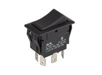 NSI 77040RQ ROCKER SWITCH MAINTAINED ON/ON DPDT