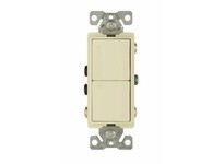 Cooper Eaton 7732A-BOX Switch Deco Comb SP/3Way 15A 120/277V Almond