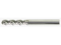 DRILLCO 775A124C 3/8x3/8 4-Flute Ball Nose Finishing End Mills Solid Carbide Bright Extra-Long Length Single End