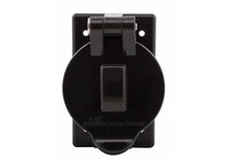 Cooper Eaton 7788BK Cover WP for 50A Locking Receptacle | Durable Nylon Black