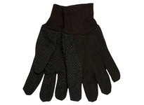 MCR 7802 Brown Fleece Plastic Dotted Palm Clute Knit Wrist Ladies