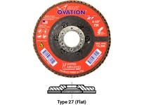 United Abrasives SAIT 78049 High Density Flap DiscOvation (Diameter 7" Arbor 7/8" Grit 80 Type 27 Max RPM 8500)
