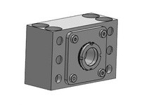 Thomson Linear 7824160 Support Block, Base & Flange Mount, QK Style, 1.767-18 Thread, Compatible with Ball Screw Diameters: 2.25