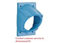 Meltric 792M3FS ANGLE ADAPTER 30 DEGREE METAL BLUE SIZE 2