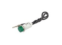 NSI 79770LW ROUND INDICATOR LIGHT GREEN LENS STAINLESS BEZEL | Industrial Supplies