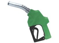OPW 7H-0100 7H Series Green Diesel/B5 Automatic Truck Nozzle With 1 Inch NPT Inlet, 1-Piece Hand Insulator, Fillgard Splash Guar