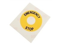 Allen Bradley 800B-15YE112 Legend Plate Emergency Stop | YarinInd
