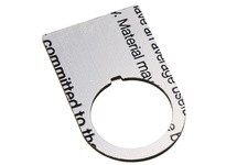 Allen Bradley 800F-35AE163 Legend Plate