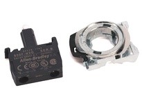 Allen Bradley 800F-MN3RX12 Integrated LED Metal Latch Mount Red LED