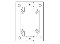 Allen Bradley 800H-NP45 Pushbutton Enclosure Base