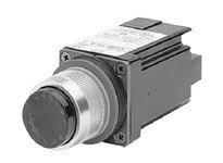 Allen Bradley 800MR-PB16AA Small Round Illuminated Push Button Ext. Head Xfmr 120V 60/50Hz Amber Lens