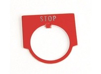 Allen Bradley 800MRW620 Legend Plate Stop Red | High-Quality Industrial Supplies