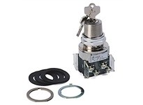 Allen Bradley 800T-N32KF4B 30.5mm Type 4/13 4 Pos. Cyl. Lock Sel. Switch Maint. Key Removal Pos. 2 D018 (Std. Key)