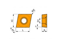Pramet CCMT 432-RF:T9325 8014938 Turning Insert - Positive