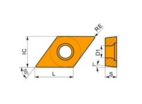 Pramet DCMT 32.51-RF:T9325 8014939 Turning Insert - Positive