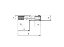 Sunex Tools 807DMG 1/4" Dr 7/32" Deep Magnetic Impact Socket | Durable & Reliable