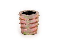 E-Z LOK 808125-13 Threaded Insert for Soft Wood - Flush - M8-1.25 x 13mm Pack of 25