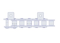 HKK RC080RA1E4P HKK 80R W/A-1 EVERY 4TH 1/2" pitch (price per foot, sold in boxes of 10 feet)80R With A-1 Every 4th Pitch On Pin