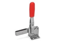 810-75-A-NI JW WincoStainless steel matte finished 2.62 inch long 3.86 inch high Vertical Toggle Clamp with M5 thread size, 1.14