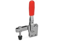 810.1-130-BC-NI JW WincoStainless steel matte finished 3.35 inch long 6.14 inch high Vertical Toggle Clamp with M6 thread size, 