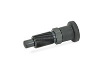 JWWINCO 817-4-4-M8X1-C GN817-4-4-M8X1-C Indexing Plunger with Plastic Knob, Lock-Out, Material:Steel Thread:M8 Length:35mm