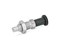 JWWINCO 817.2-12-15-M20X1.5-BK-NI GN817.2-12-15-M20X1.5-BK-NI Indexing Plunger with Plastic Knob and Lock Nut
