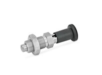 JWWINCO 817.2-12-15-M20X1.5-CK-NI GN817.2-12-15-M20X1.5-CK-NI Indexing Plunger with Plastic Knob and Lock Nut