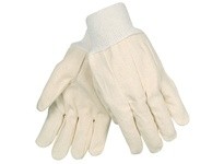 MCR 8200 Cotton Canvas Clute Knit Wrist Medium Weight Straight Thumb Mens Gloves
